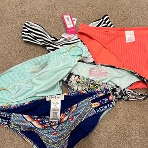 Lot of bikini bottoms size medium.